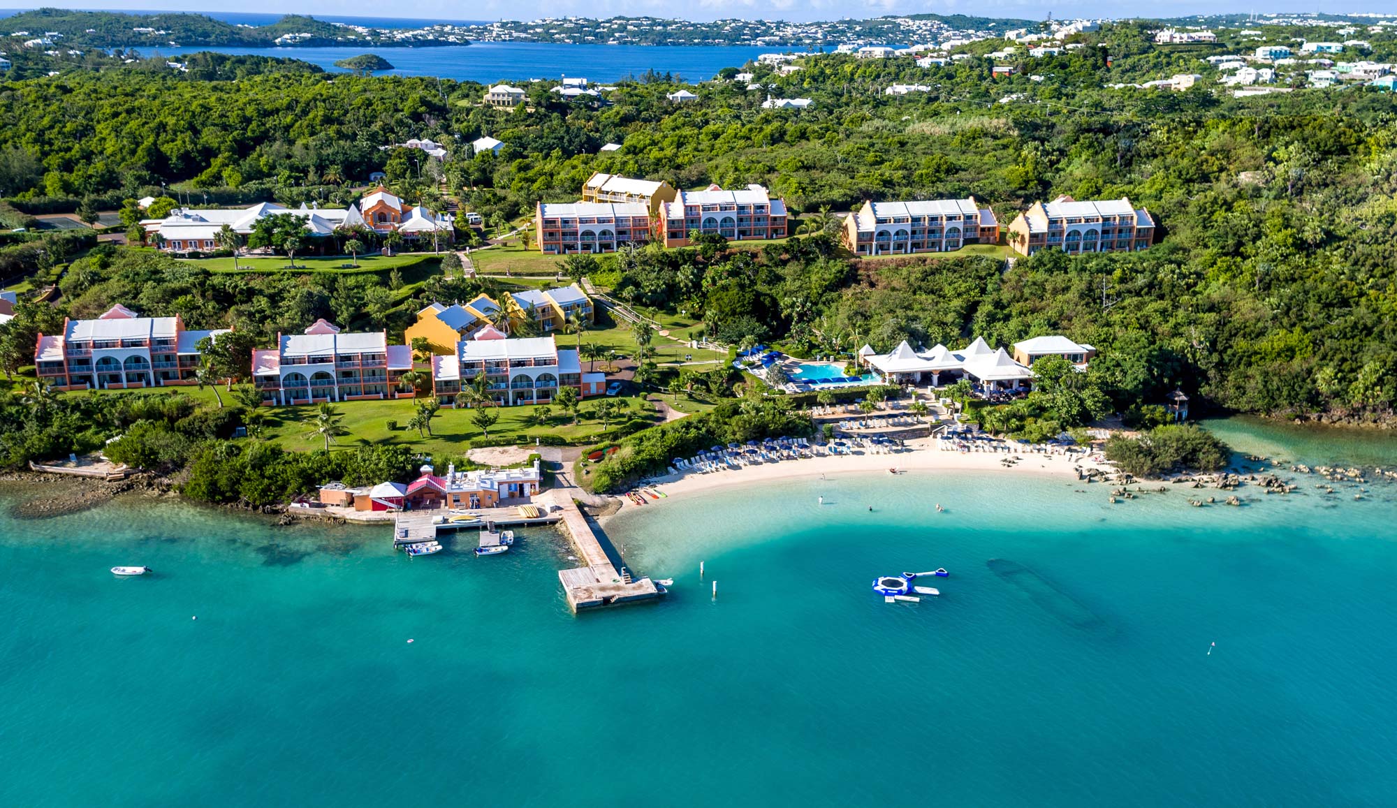 Aerial view of Bermuda